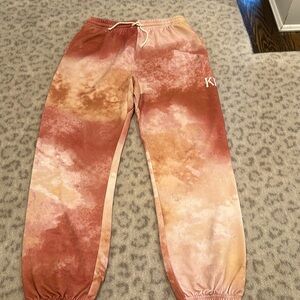 Kith youth tie-dye sweatpants NWOT